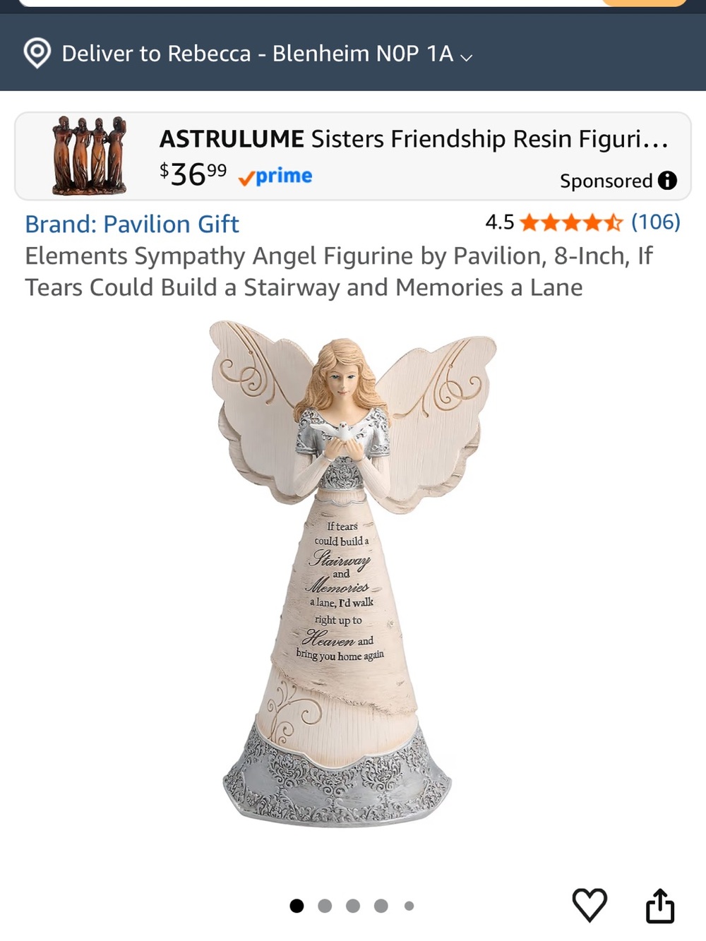 Sympathy Angel Figurine